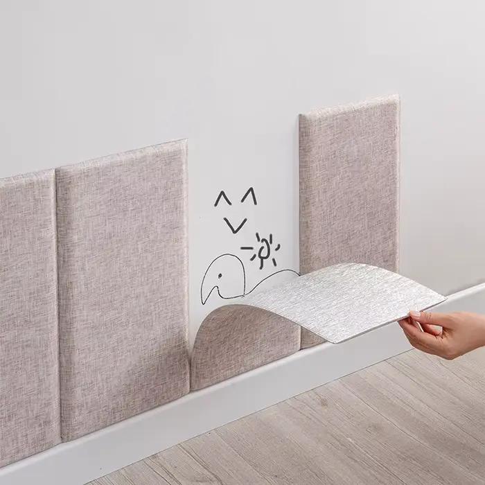 Tête de lit murale rembourrée 3D