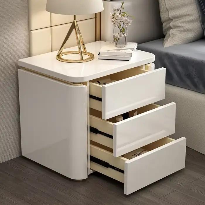Tables de chevet de luxe tendance, classiques européennes, modernes et haut de gamme, simples et élégantes, Meble Do Pokoju, meubles de chambre à coucher
