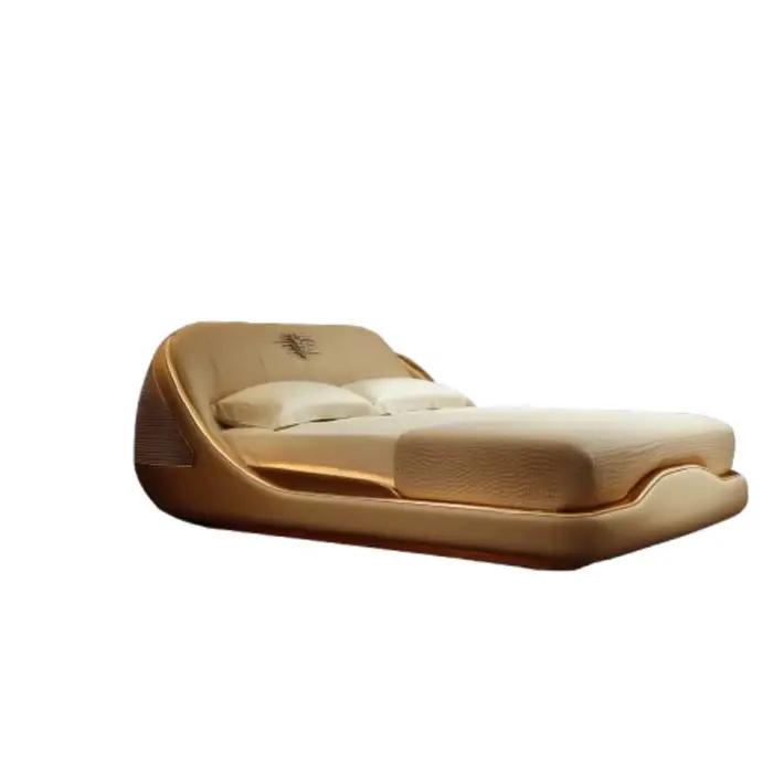 Cadre de lit moderne de style élégant pour chambre à coucher