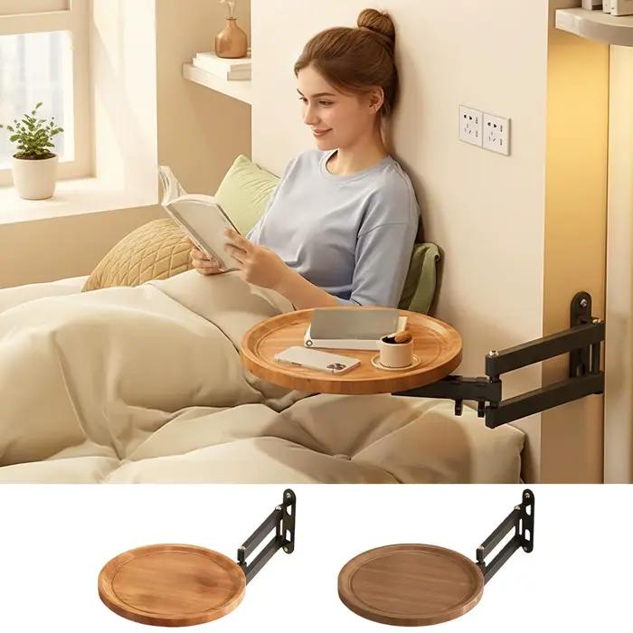 Table murale pliante pour lit