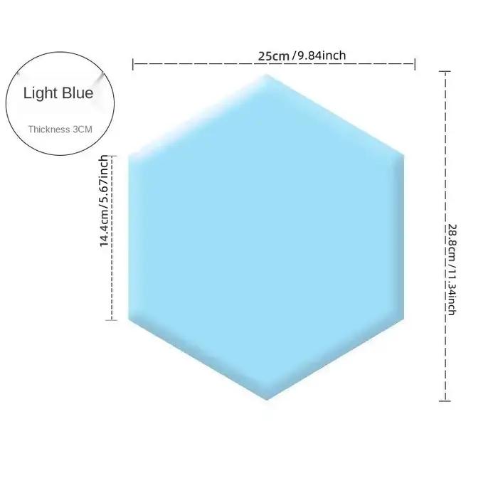 Tête de lit adhésive hexagonale
