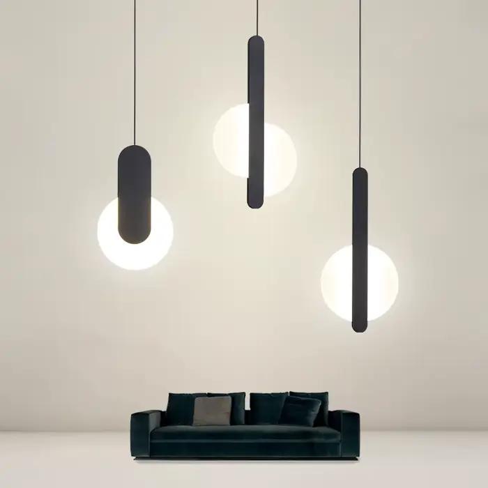 Nordique LED Lustre Salon Chambre Lampes De Chevet Restaurant Bar Art Minimaliste Lampes Suspendues Décor À La Maison Éclairage