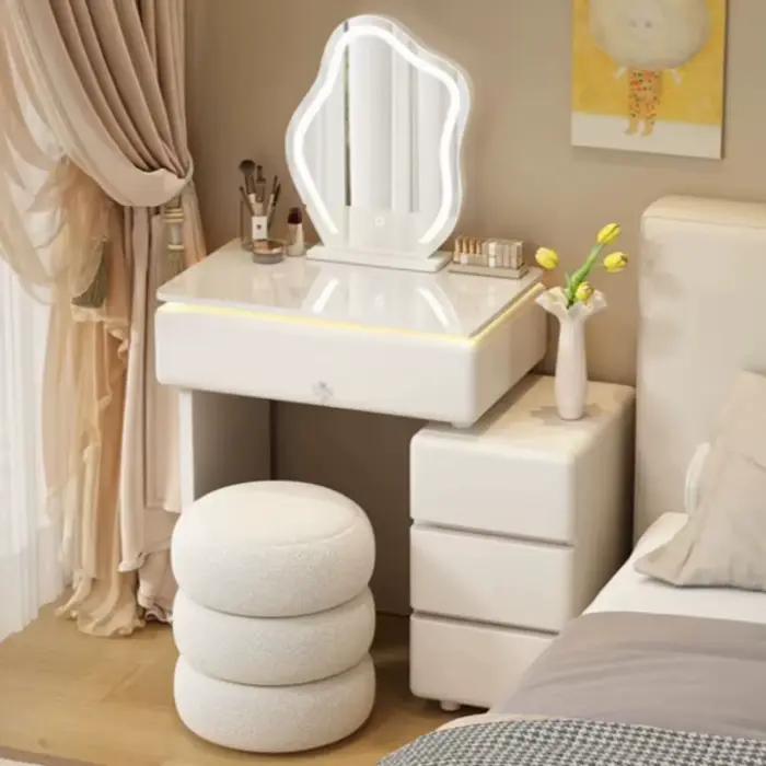 Organiseur de placard, coiffeuses, étagères à tiroirs rembourrés, tables de toilette, tables de chevet, meubles de chambre modernes