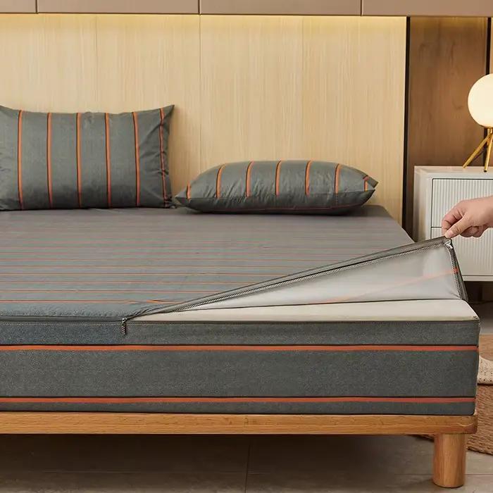 Housse de matelas imperméable anti-insectes avec fermeture éclair