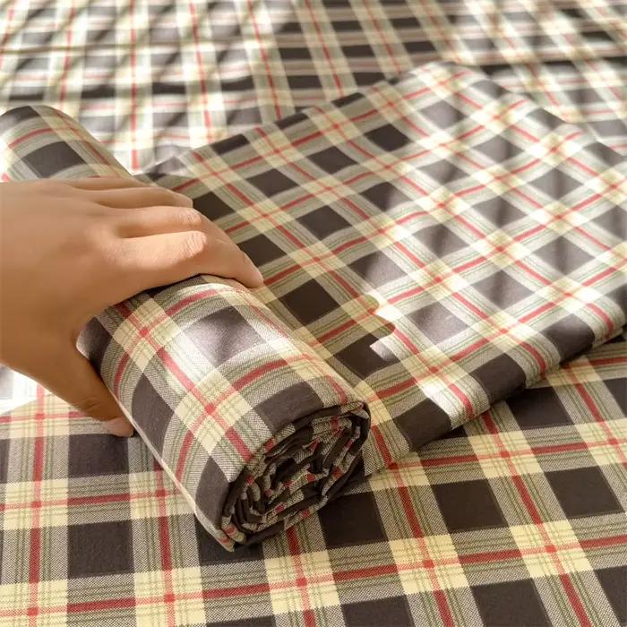 Drap de lit imprimé pour lits doubles