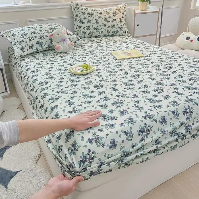 Un bonnet de lit une pièce imprimé (sans taie d'oreiller) housse de matelas couverture complète anti-poussière