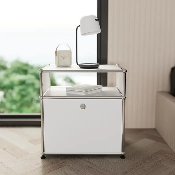 Tables de chevet modulaires en acier inoxydable