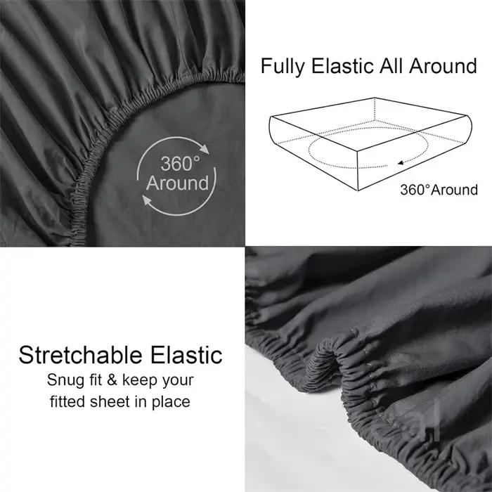 Drap-housse 100% coton avec bande élastique