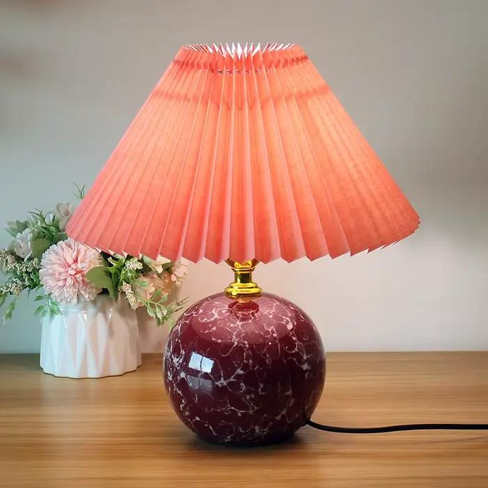 Lampe de bureau en céramique pour chambre à coucher
