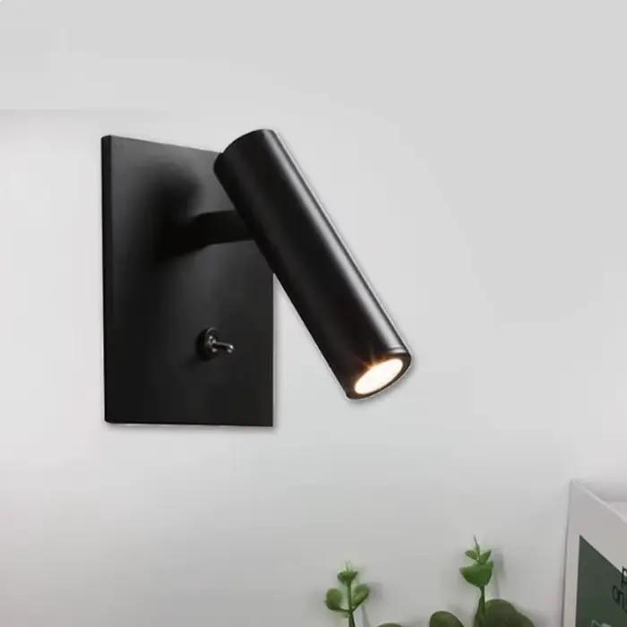 Applique murale de lecture Led intégrée avec interrupteur