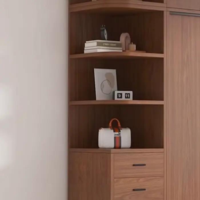 Armoires de chambre à coucher de luxe enfants vêtements filles portes coulissantes