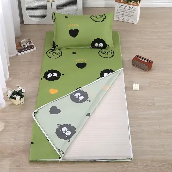 Couvre-lit simple imprimé 120x200cm, drap de lit 1 pièce pour lit simple, Textile de maison, draps plats modernes 100% Polyester, linge de lit