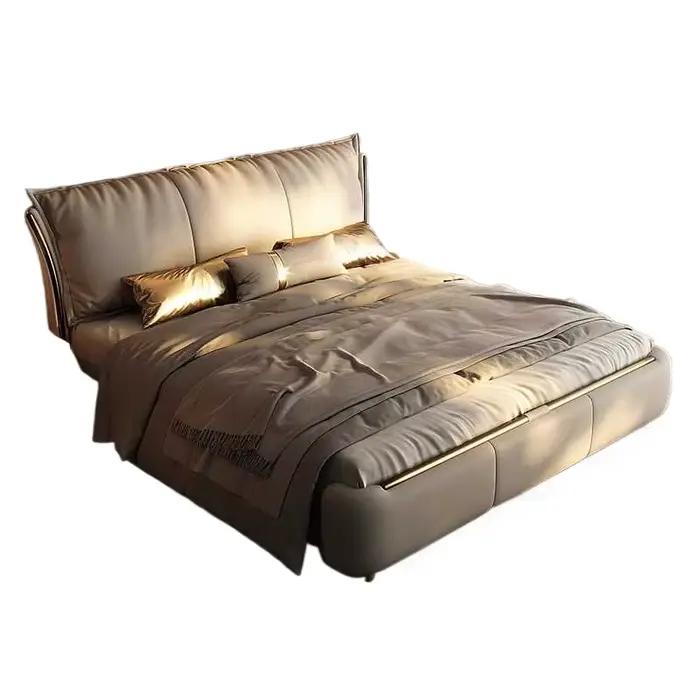 Cadre De lit moderne princesse Beige