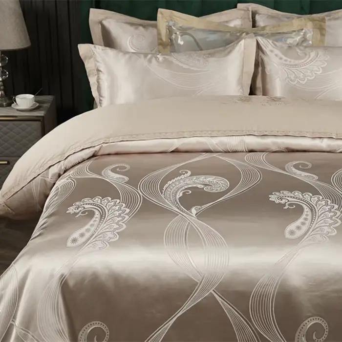 Parure de lit en coton jacquard