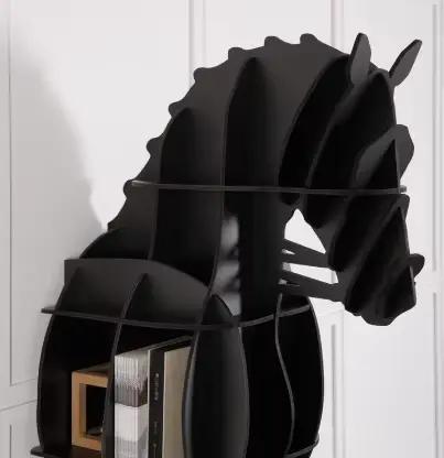Armoire de séparation de salon noire