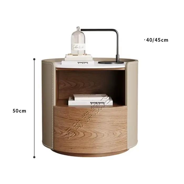 Table de Chevet Tendance de Luxe Moderne Vintage Esthétique Nordique pour Rangement et Présentation – Meuble de Chambre