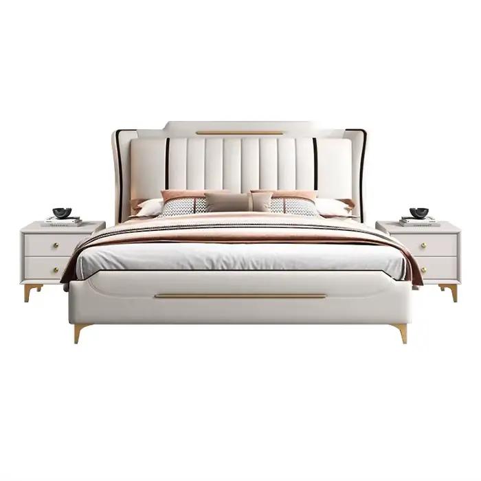 Lit De rangement sur pied chambres à coucher rembourrage De mariage lit De détente salon dormir Camas De Matrimonio dortoir accessoires De maison