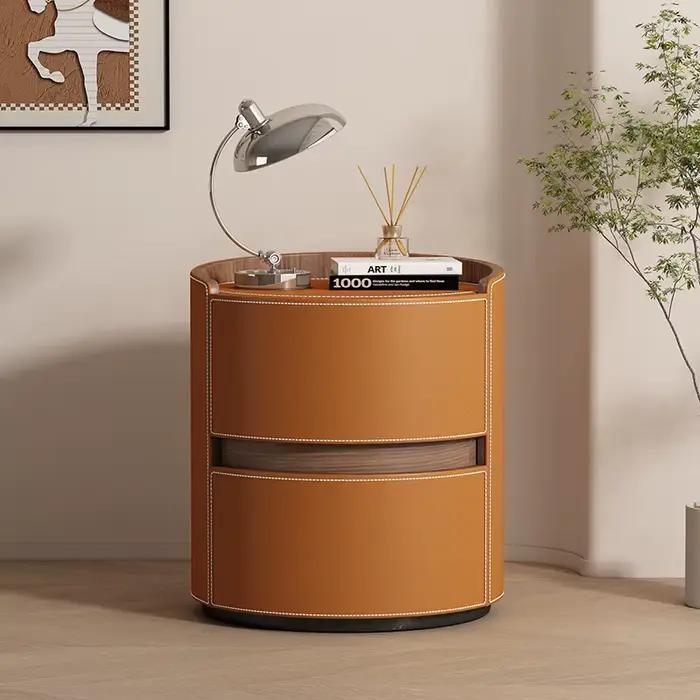 Tables de chevet rondes pour chambre à coucher