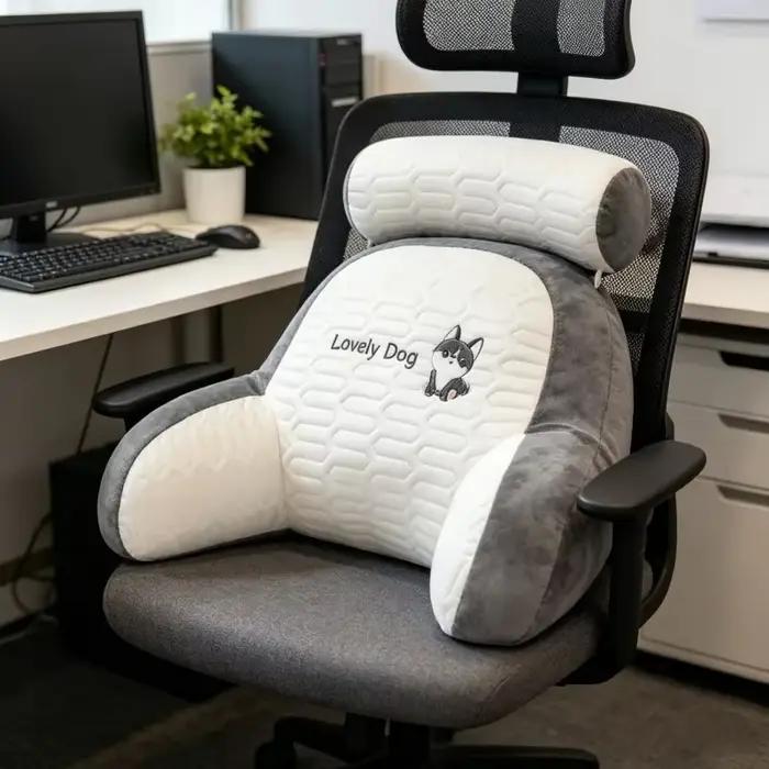 Coussin de dossier en latex grand format pour tête de lit – Oreiller de soutien idéal pour dortoir