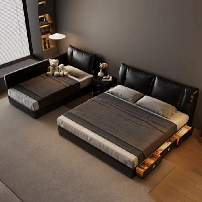 Lit japonais Unique chambre moderne garçon Double enfants lit De luxe dormir Cama De Lujo Para dortoir accessoires pour la maison