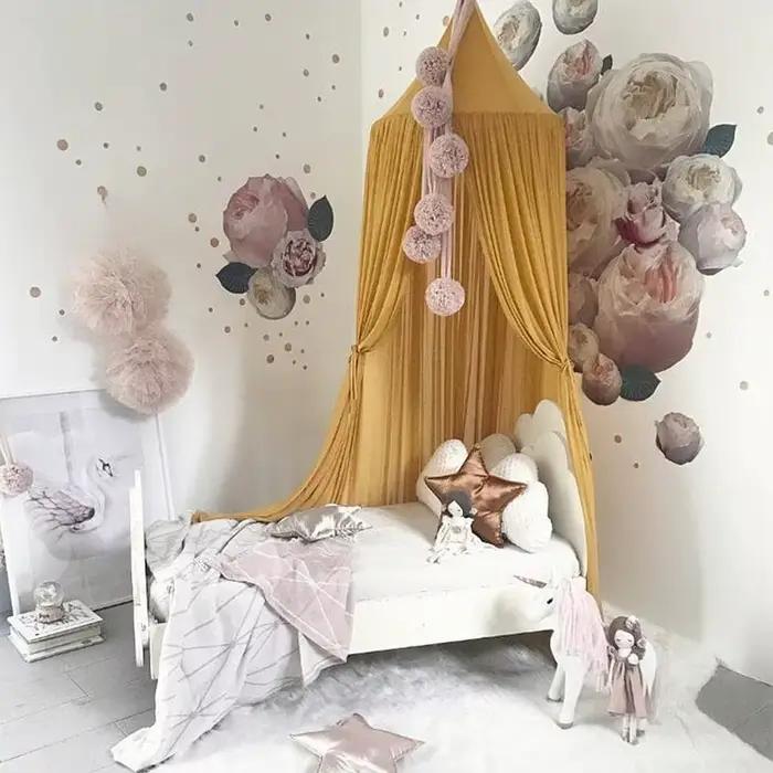 1 pièce Baldaquin de lit en mousseline pour enfants
