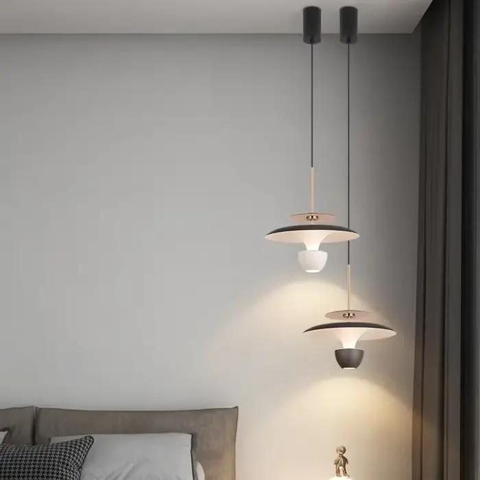 Chevet minimaliste LED lustre moderne créatif Restaurant chambre cuisine réglable suspension lampe décor à la maison luminaire