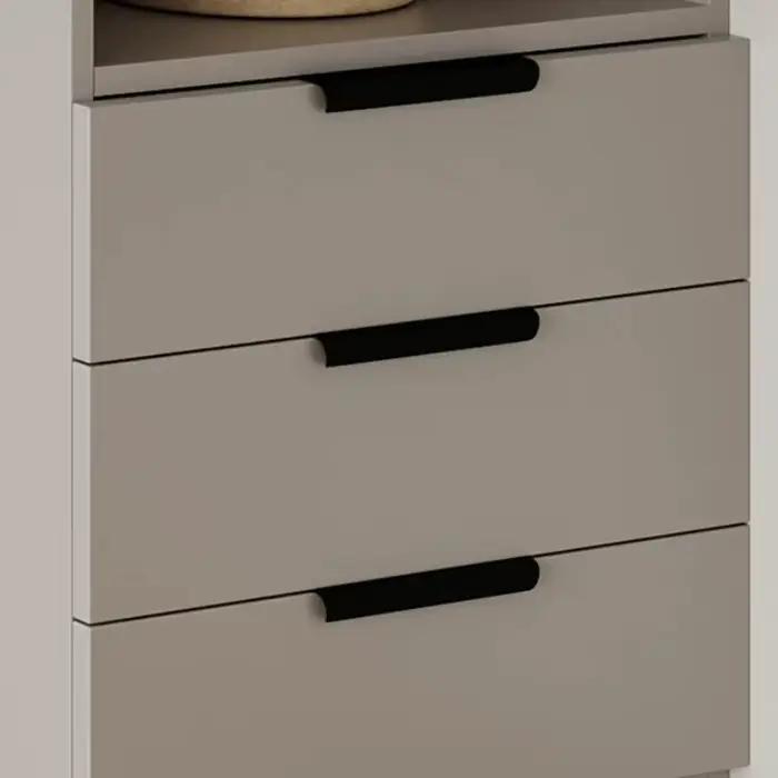 Armoire îlot gain de place avec bibliothèque et bureau intégré pour chambre à coucher