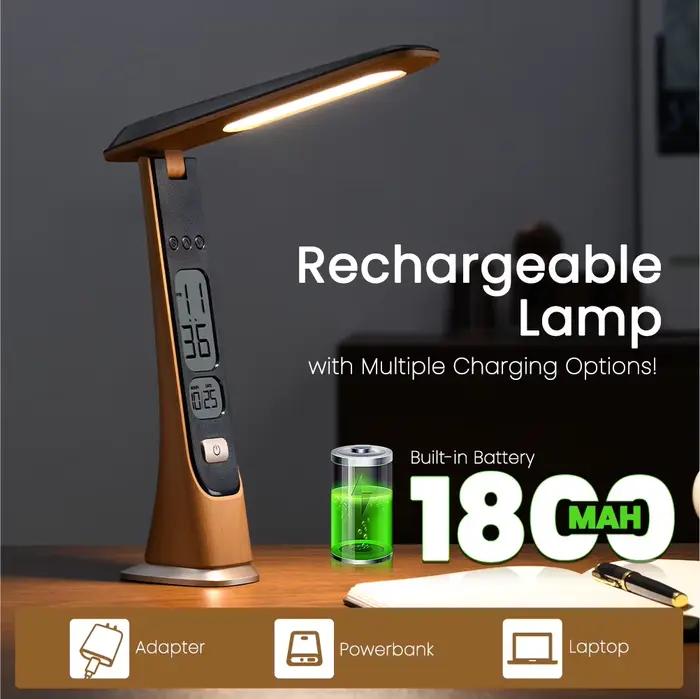 WILIT – lampe de bureau LED, veilleuse de chevet, rechargeable par USB, décoration de la maison, lampe de lecture pour bureau, étudiants, lampe de table, cadeau