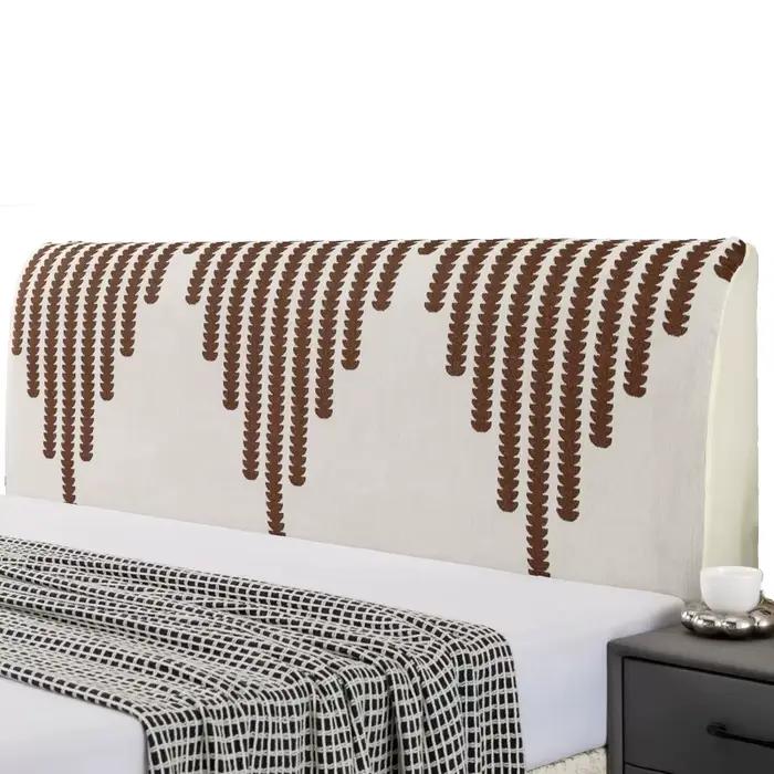 Housse de tête de lit complète en Chenille de Style nordique