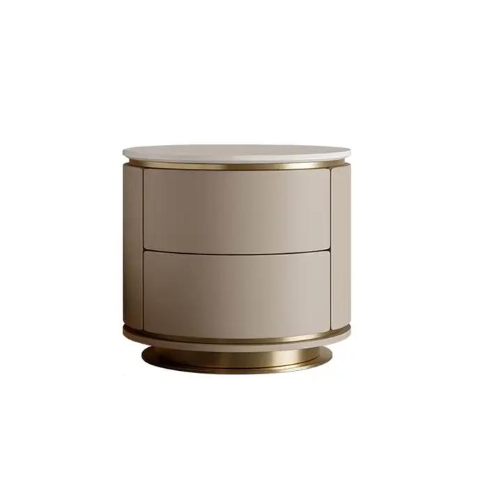 Table De nuit ronde Design délicatesse créative Simple moderne nordique Tables De chevet lumière luxe Mesitas De Noche meubles De chambre
