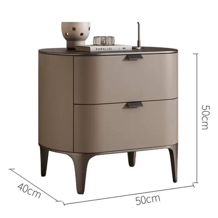 Tables de chevet de luxe en cuir microfibre