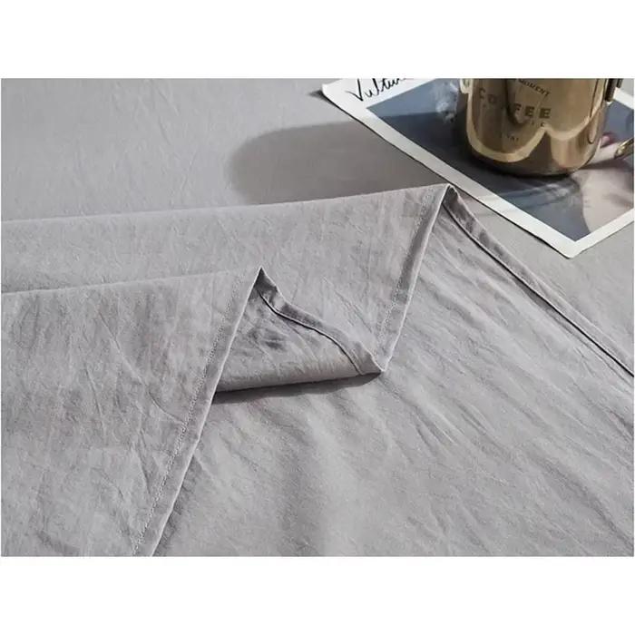 Drap de lit plat en pur coton pour couple