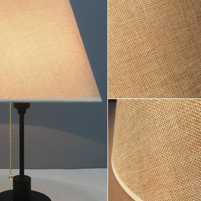 Abat-jour de lampe de Table rétro en tissu de lin