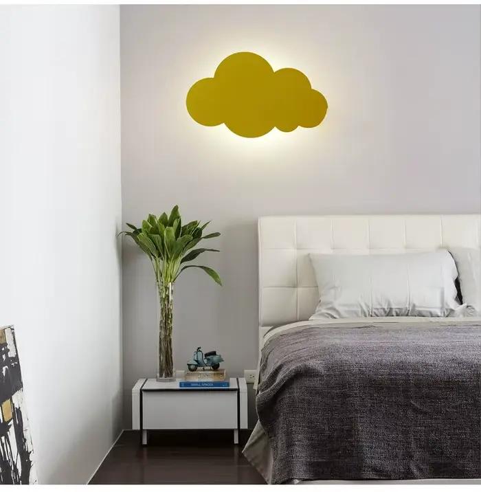 LED nuage applique murale pour chambre enfants pépinière enfants applique murale lampe latérale art déco appliques mur côté lampe luminaires