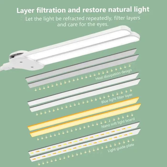 Lampe de table LED flexible à double tête