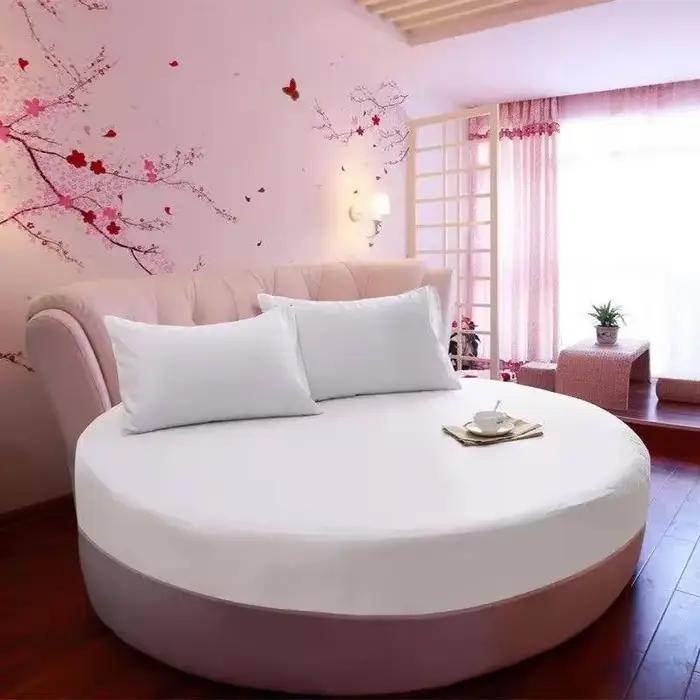Drap-housse rond en coton