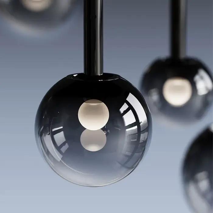 Italie chambre chevet lustre lumière luxe haut de gamme relevable Style italien Simple balayage à la main gradation barre suspension ligne lampe