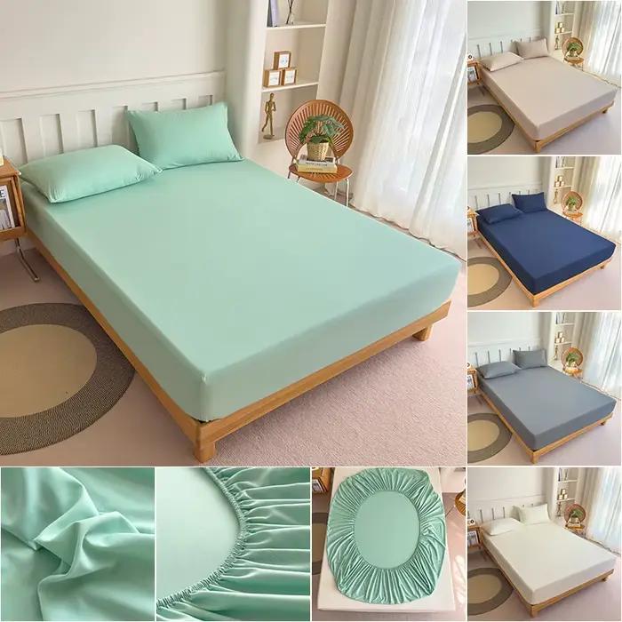 Drap-housse en coton avec bandes élastiques