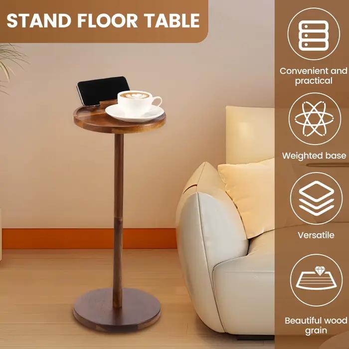 Table d'appoint ronde, petite Table à boissons pour petits espaces