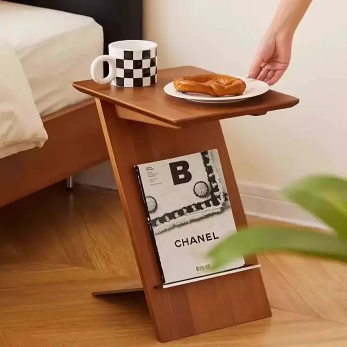 Tables de chevet créatives de luxe en bois massif