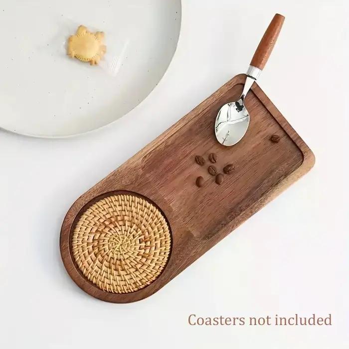 Plateau à café assiette en bois