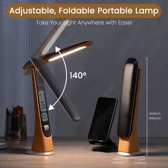 WILIT – lampe de bureau LED, veilleuse de chevet, rechargeable par USB, décoration de la maison, lampe de lecture pour bureau, étudiants, lampe de table, cadeau