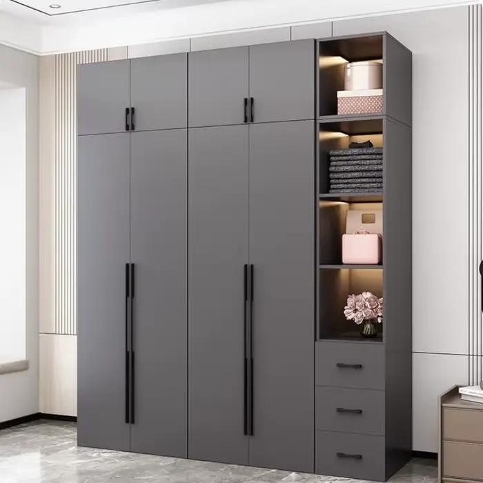 Armoire de rangement garde-robe vêtements chambre tiroir étagère suspendue