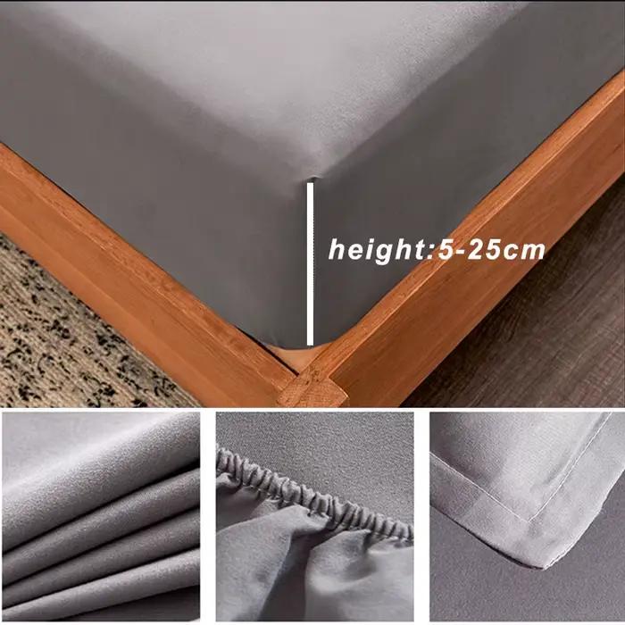 Drap-housse en coton avec bandes élastiques