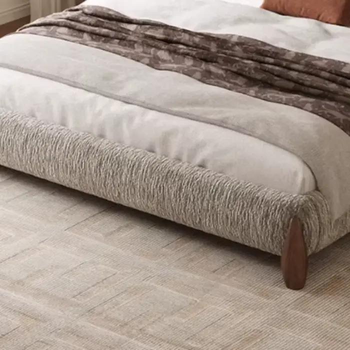 Cadre de lit double esthétique 180x200cm avec tête de lit