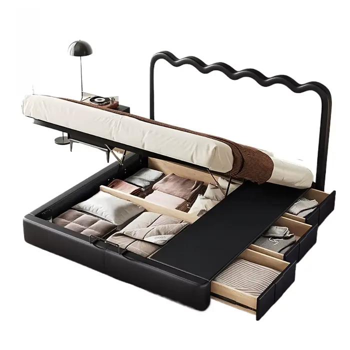 Lit Double de luxe nordique moderne