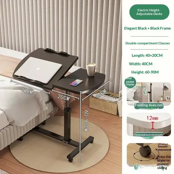 Table d'appoint mobile et pliable pour ordinateur portable