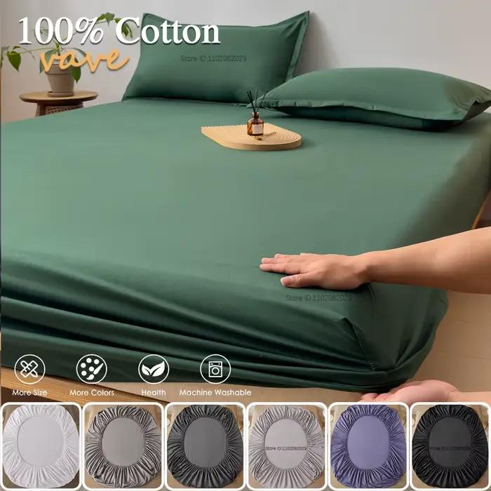 Drap-housse en coton 160x200 90x200cm