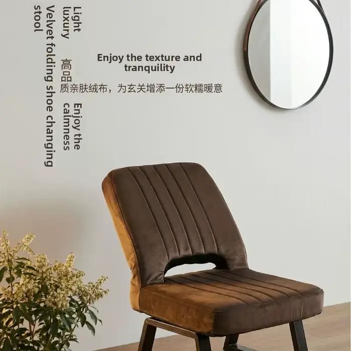Banc à chaussures réglable et pliable, meuble de rangement pour la maison et la chambre, organisateur compact et pratique, siège confortable, meuble décoratif.