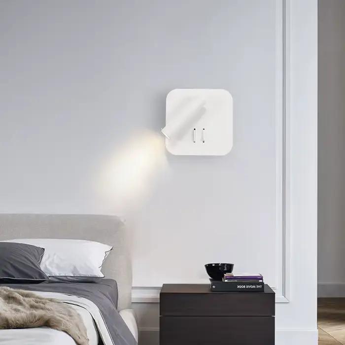 Applique murale Led moderne, luminaire de chevet, chambre à coucher, décoration avec interrupteur, projecteur, lecture, étude, décoration intérieure